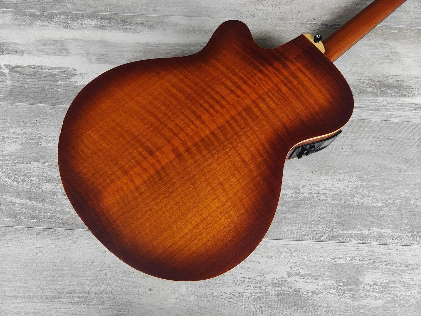 2018 Aria FET-F1 Electric/Acoustic Guitar (Violin Burst)