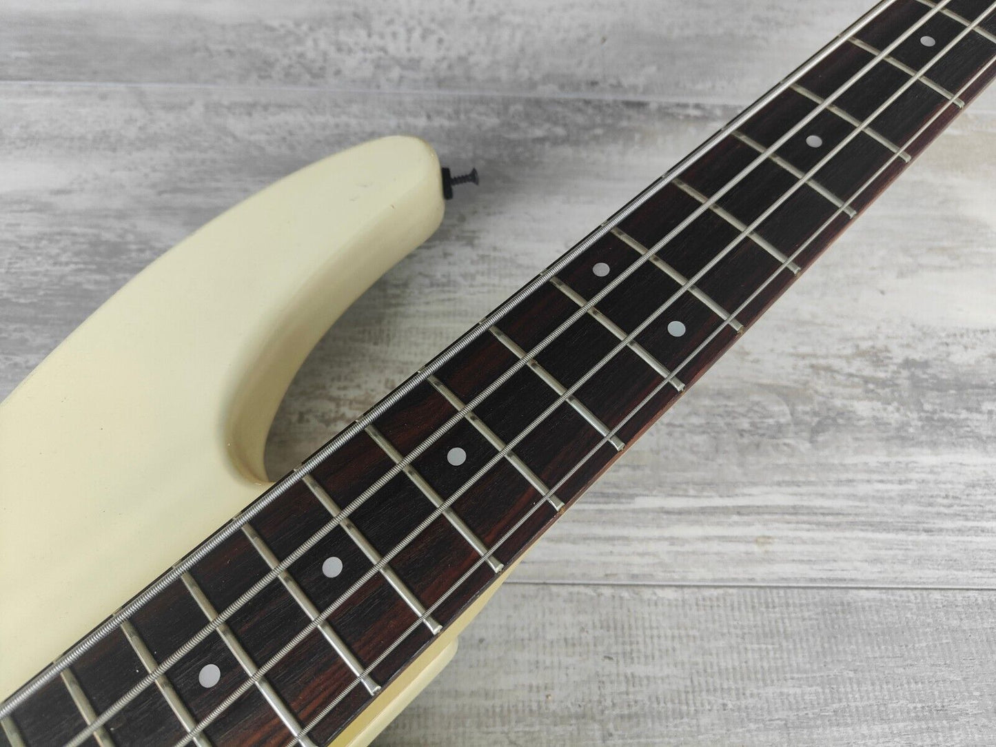 1985 Greco Japan JJB-1 Electric Bass Guitar (White)