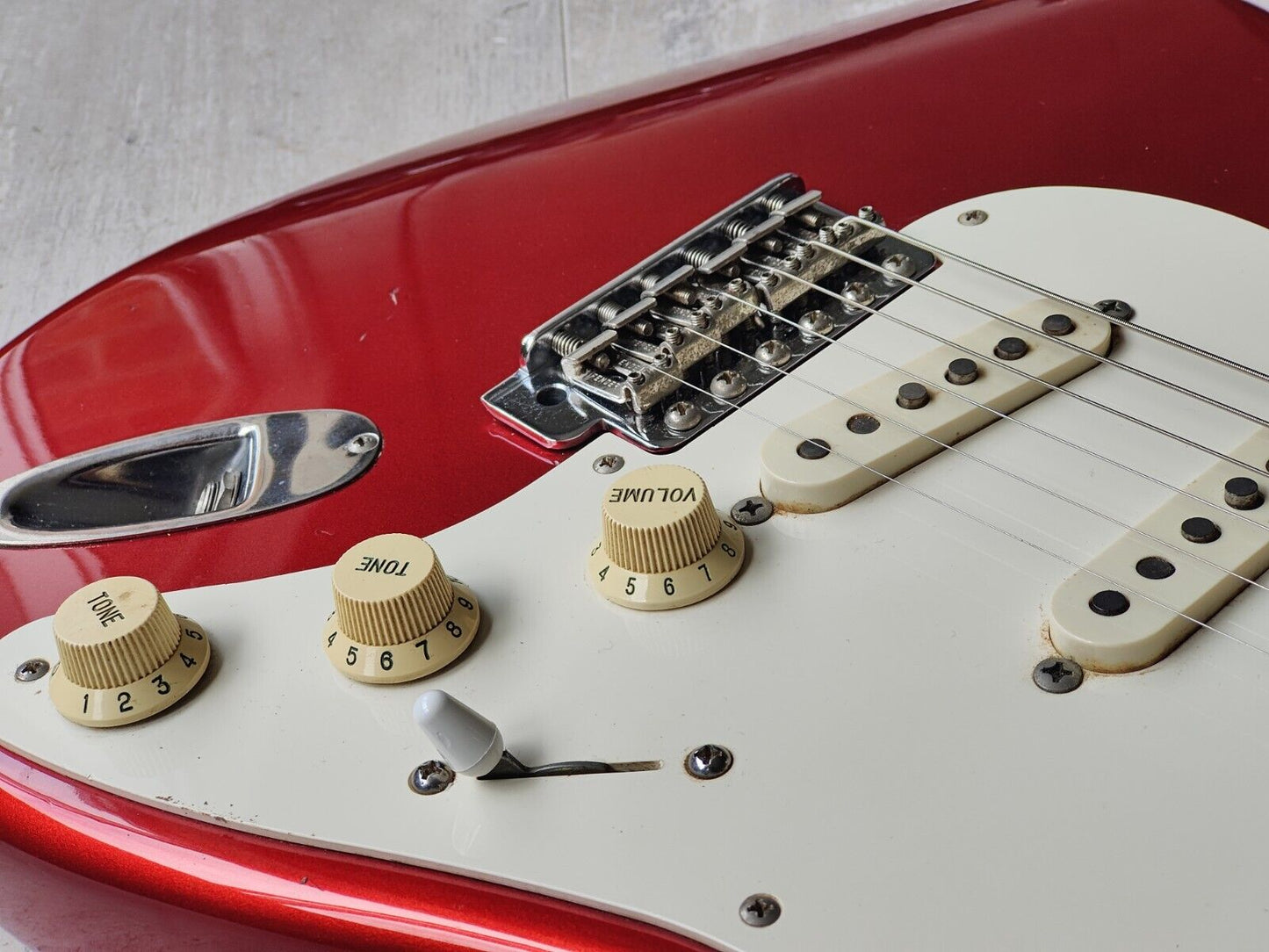 1993 Fender Japan ST57-70 '57 Reissue Stratocaster w/USA Pickups (Red)