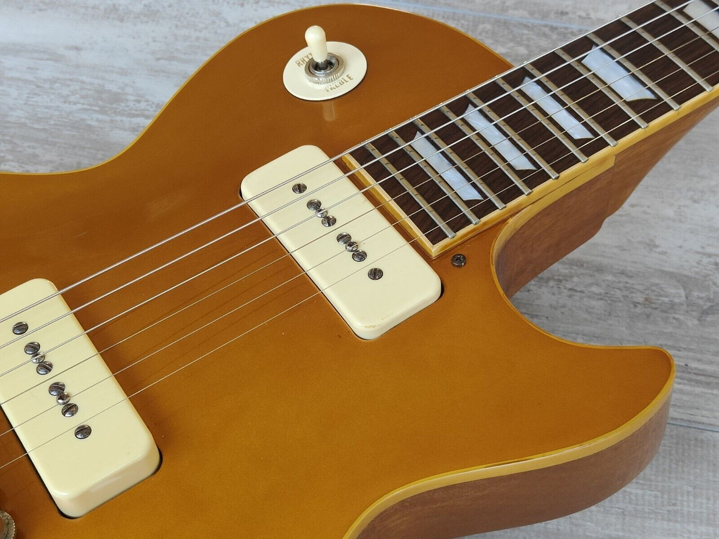 2000's Edwards Japan (by ESP) E-LP-125SD/P Goldtop Les Paul w/P90's