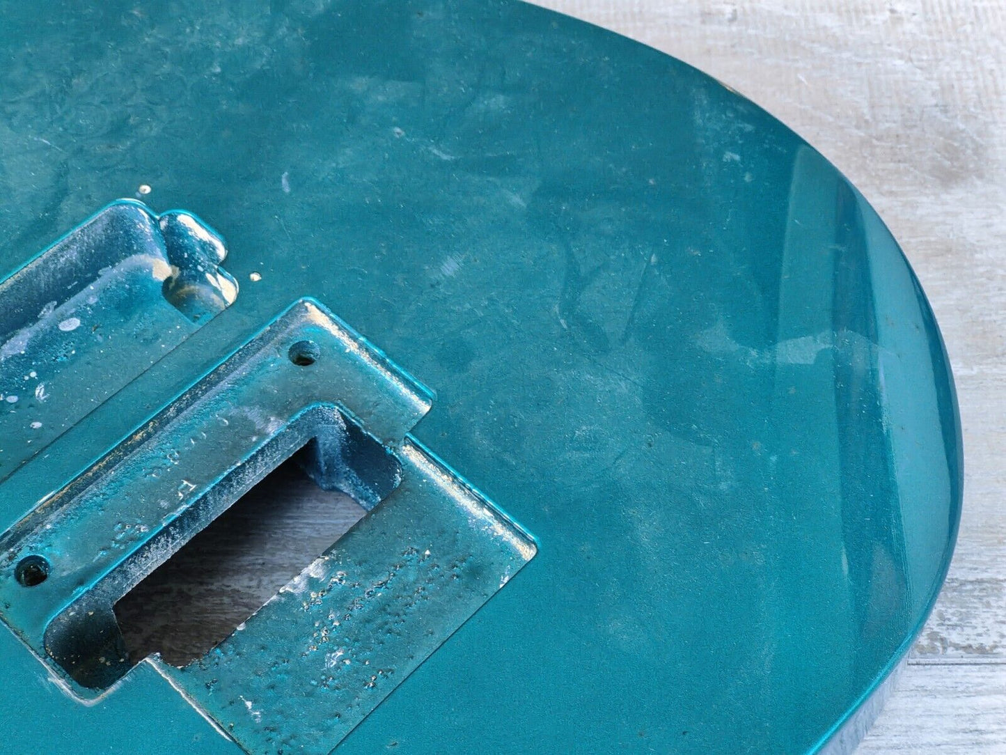 1990's Kramer Japan (by Tokai) LH Left Handed NOS Superstrat Body/Neck (Aqua)