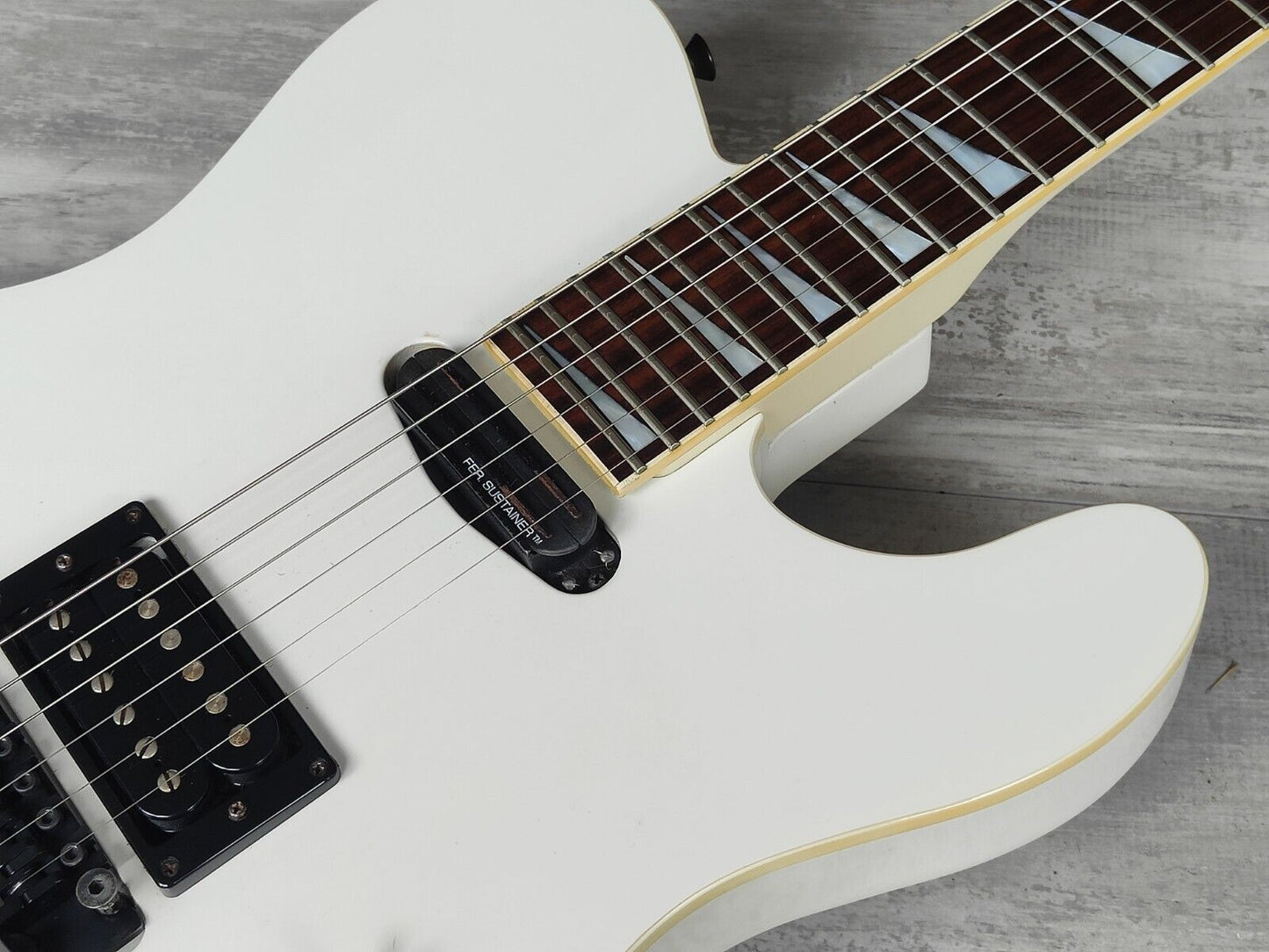1995 Fernandes Japan BT-115S Buck Tick Model TEJ Telecaster w/Sustainer (White)