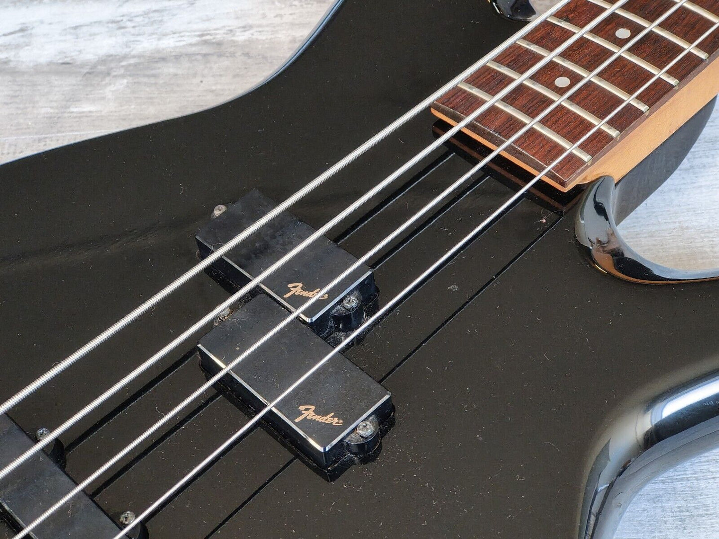1988 Fender Japan PJR65 Jazz Bass Special PJ Active Contemporary Bass (Black)