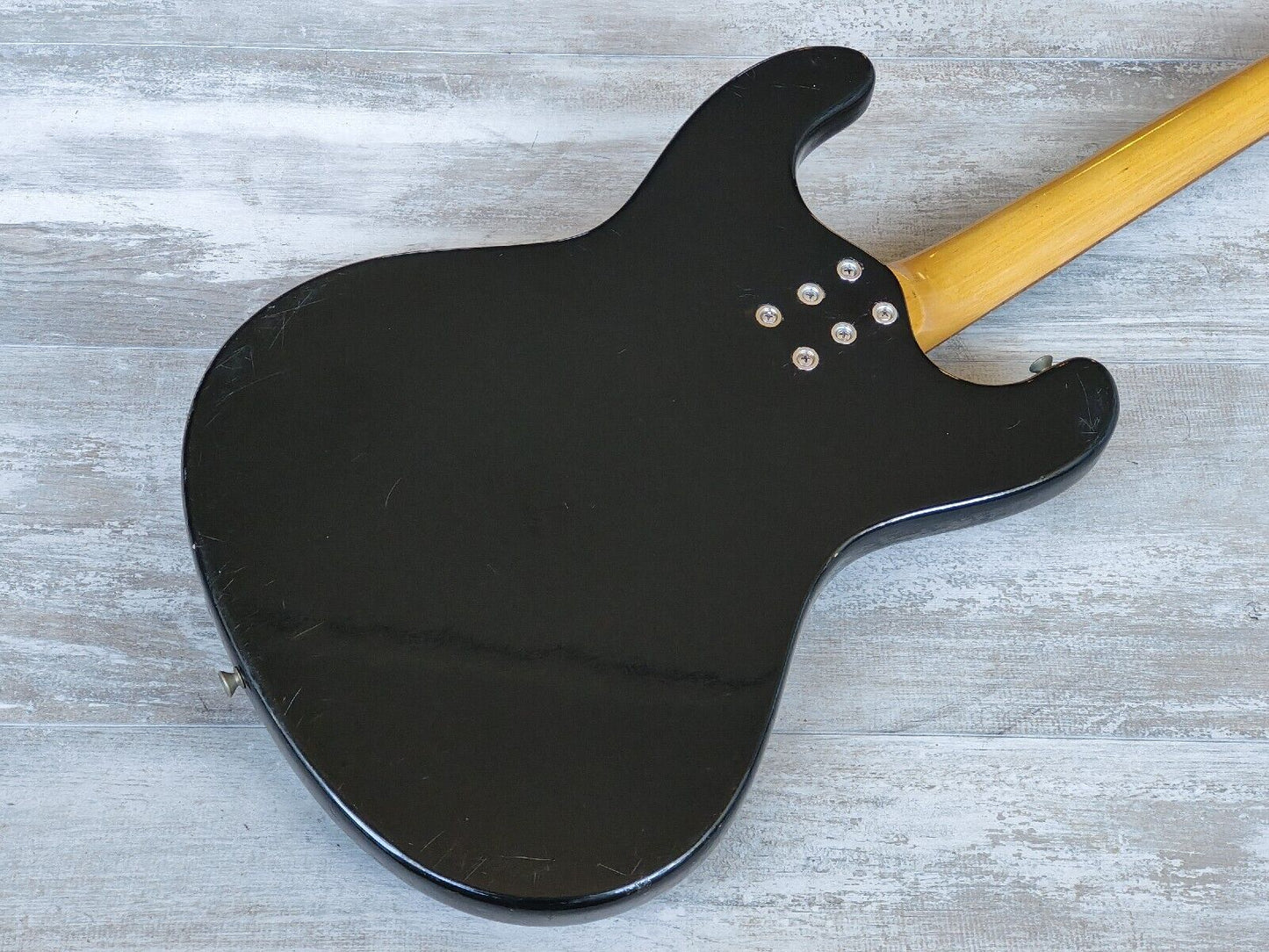 1960's Morales Japan (Mosrite) Ventures Offset Guitar (Gloss Black)