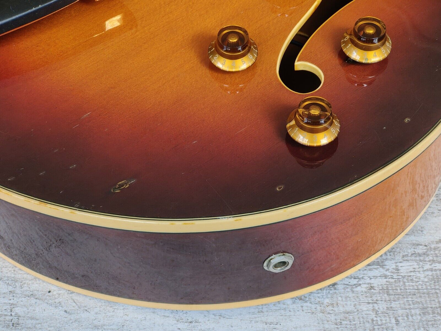 1980 Yamaha Japan AE-1200 Hollowbody Jazz Electric Guitar (Antique Stain)