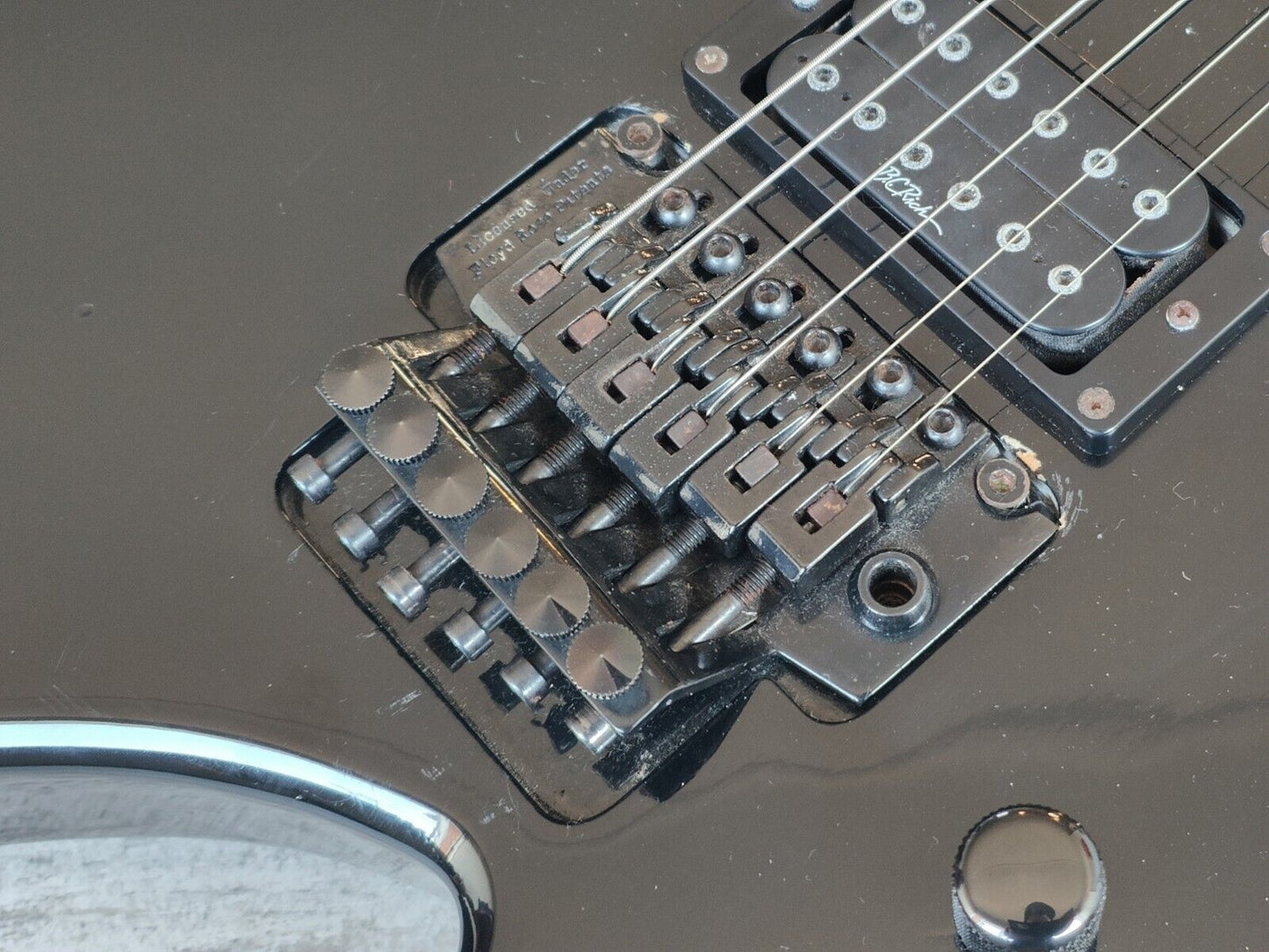 1993 BC Rich Japan NJ Series Warlock w/Floyd Rose & Reverse Headstock (Black)