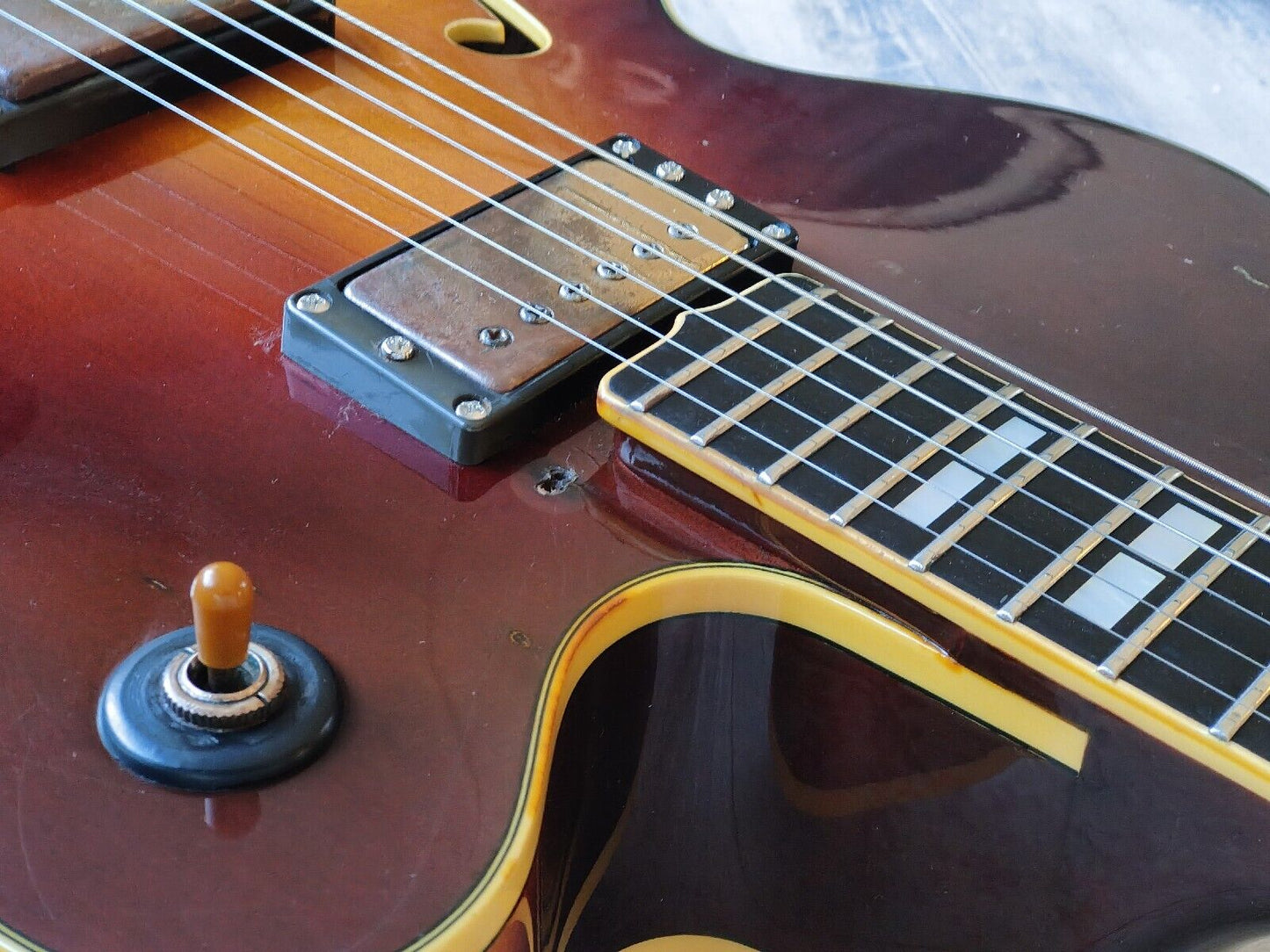 1980 Yamaha Japan AE-1200 Hollowbody Jazz Electric Guitar (Antique Stain)