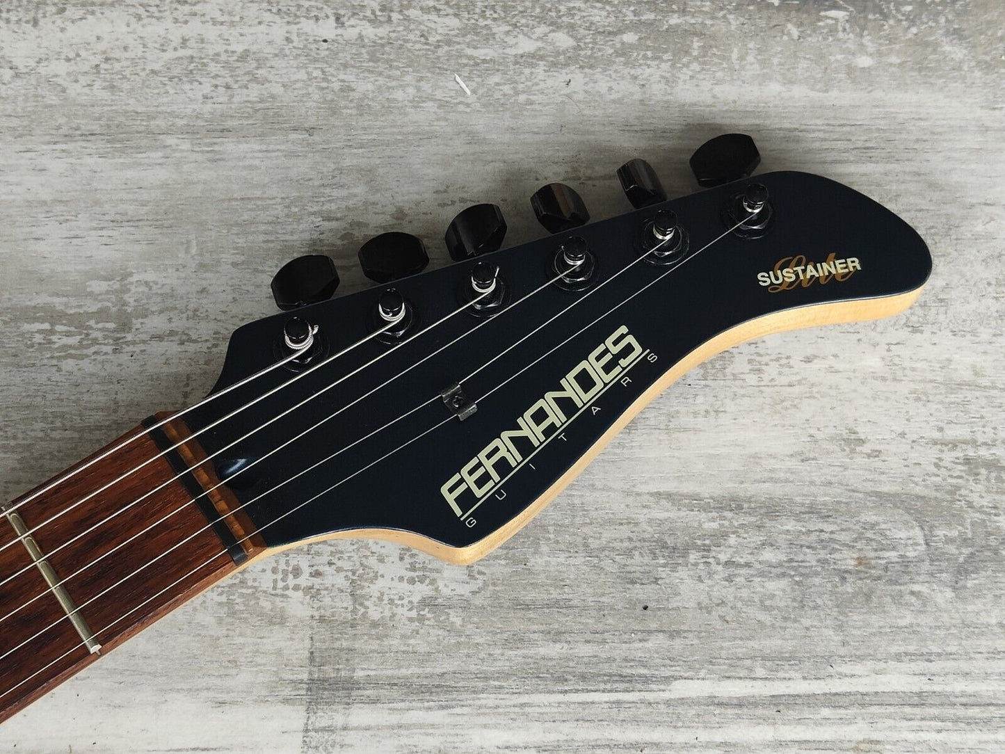 2001 Fernandes Revolver Superstrat w/Sustainer (Matte Blue)