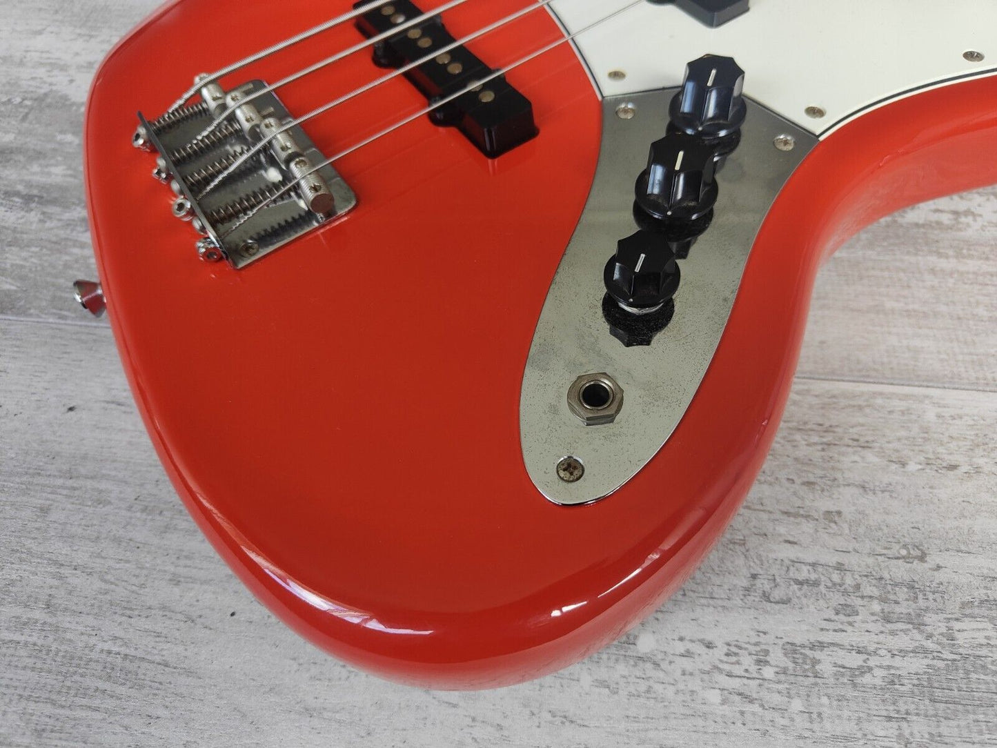1990's Edwards Japan (by ESP) E-JB-85 '70's Reissue Jazz Bass (Fiesta Red)