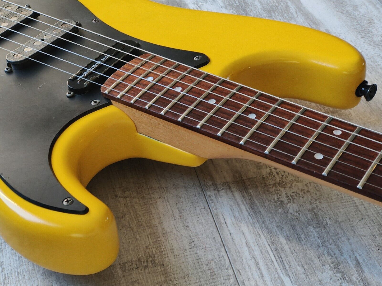 1990's Fernandes Japan FST-75S Stratocaster w/Sustainer (Refinished Yellow)