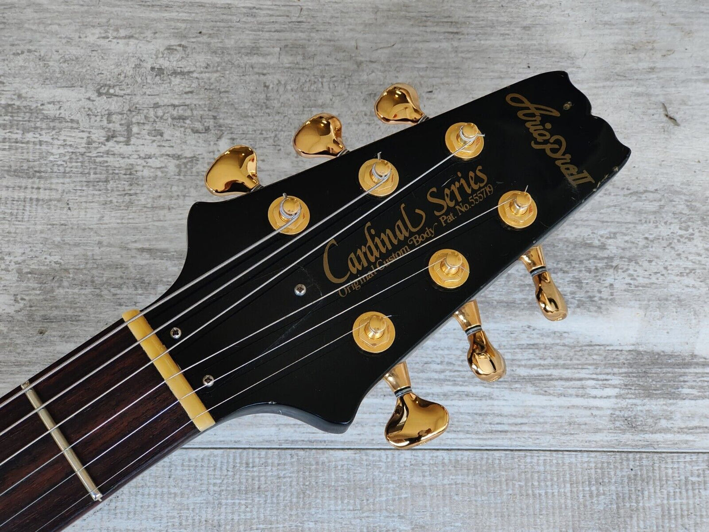 1981 Aria Pro II Japan CS-400 Cardinal Double Cutaway (Black)