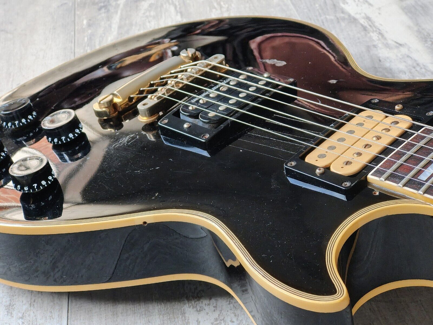 1990's Orville (Gibson) Japan LPC-75 '60's Reissue Les Paul Custom (Black)