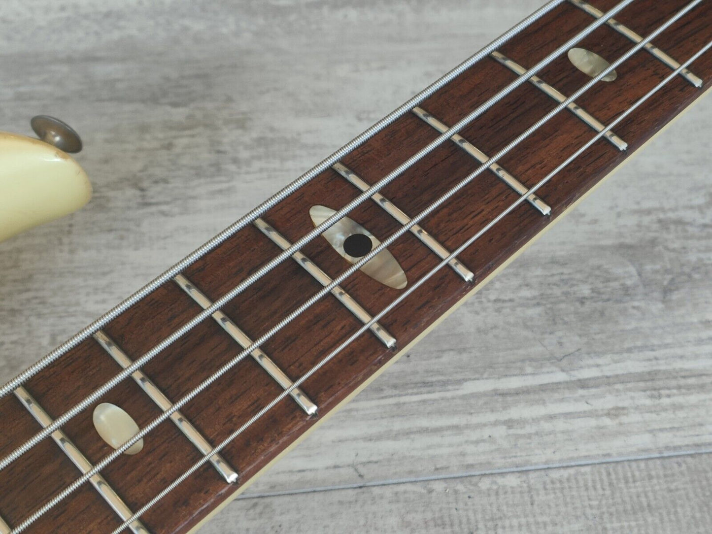 1984 Aria Pro II Japan SB Elite-I Electric Bass (Pearl White)