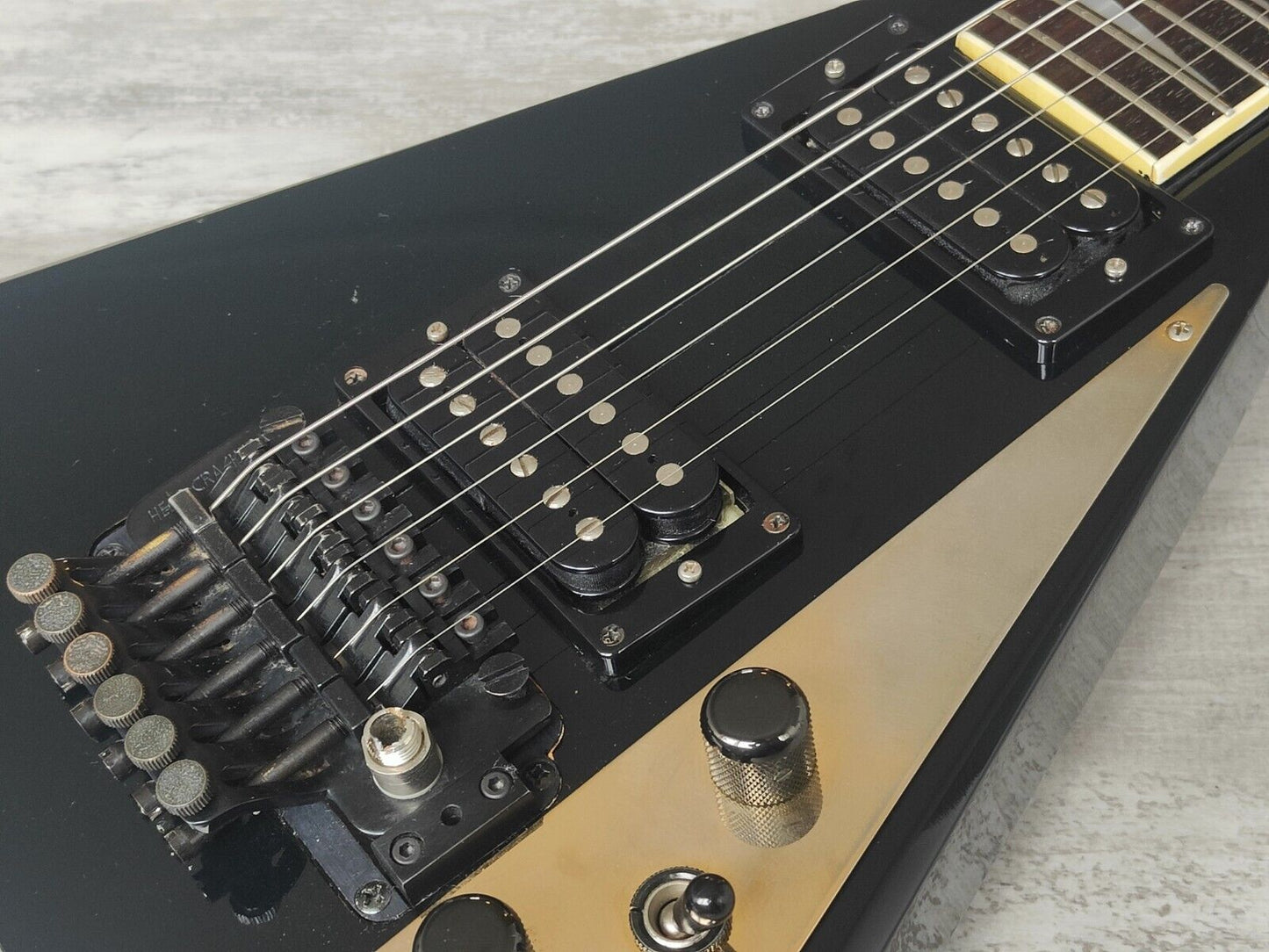 1987 Fernandes Japan JS-100 Rhoads Flying V (Black)