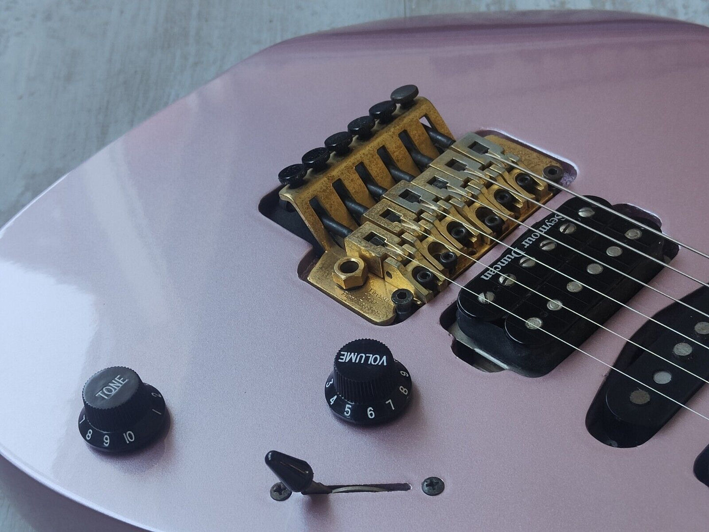 1995 Ibanez Japan RG370GH HSH Superstrat (Refinished Metallic Pink/Purple)
