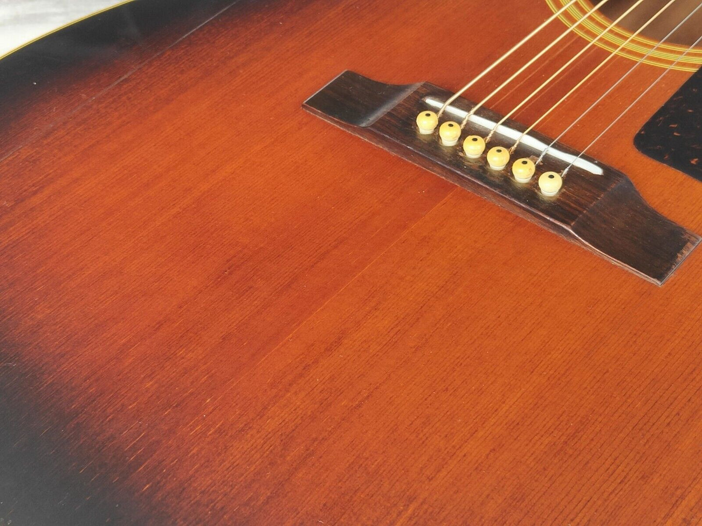 1980 Burny Japan BJ-100 Vintage Acoustic Guitar (Brown Sunburst)