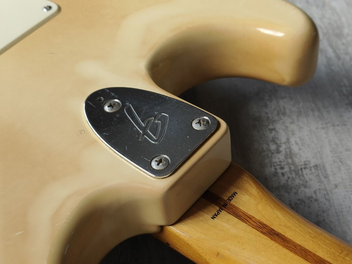 1985 Fender Japan ST72-65 Blackmore Scalloped Stratocaster (Aged Olympic White)