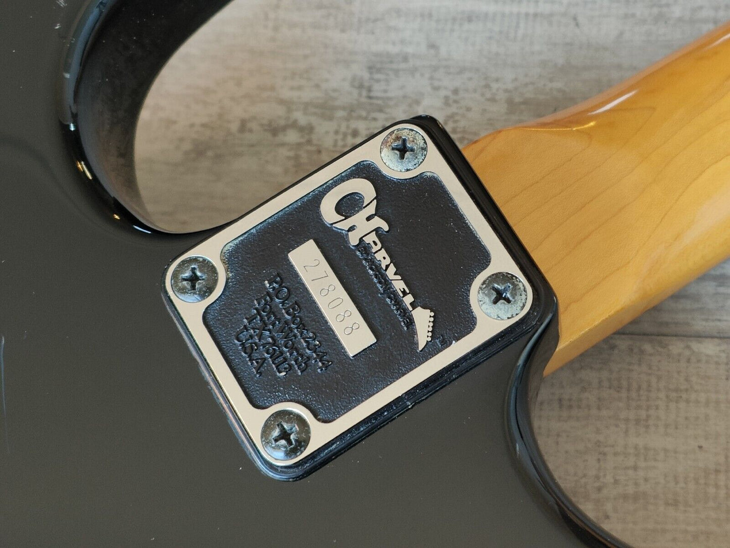 1986 Charvel Japan Model 1 Superstrat (Black)