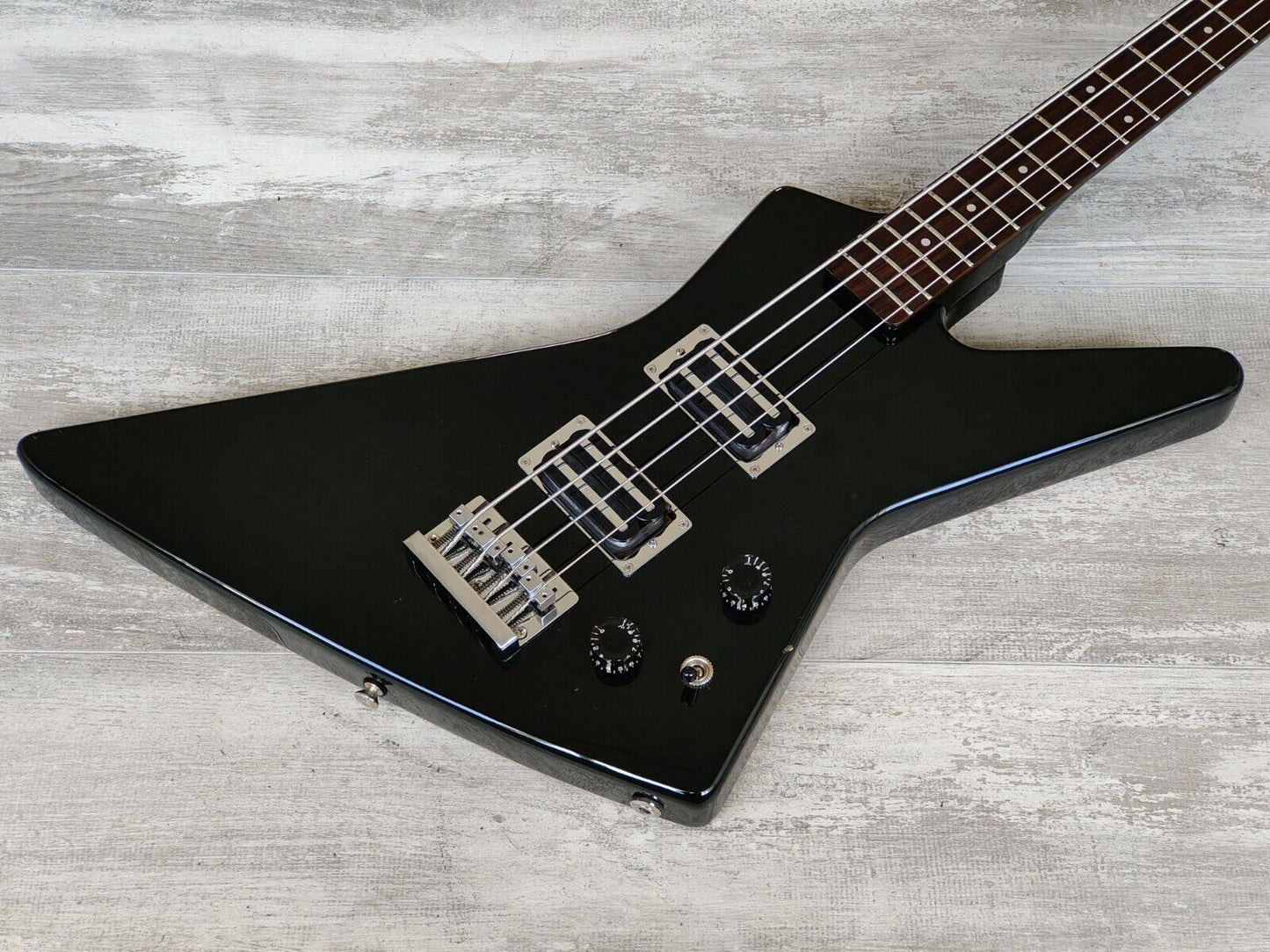 1980's Fernandes Japan BXB-55 Explorer Bass (Black)