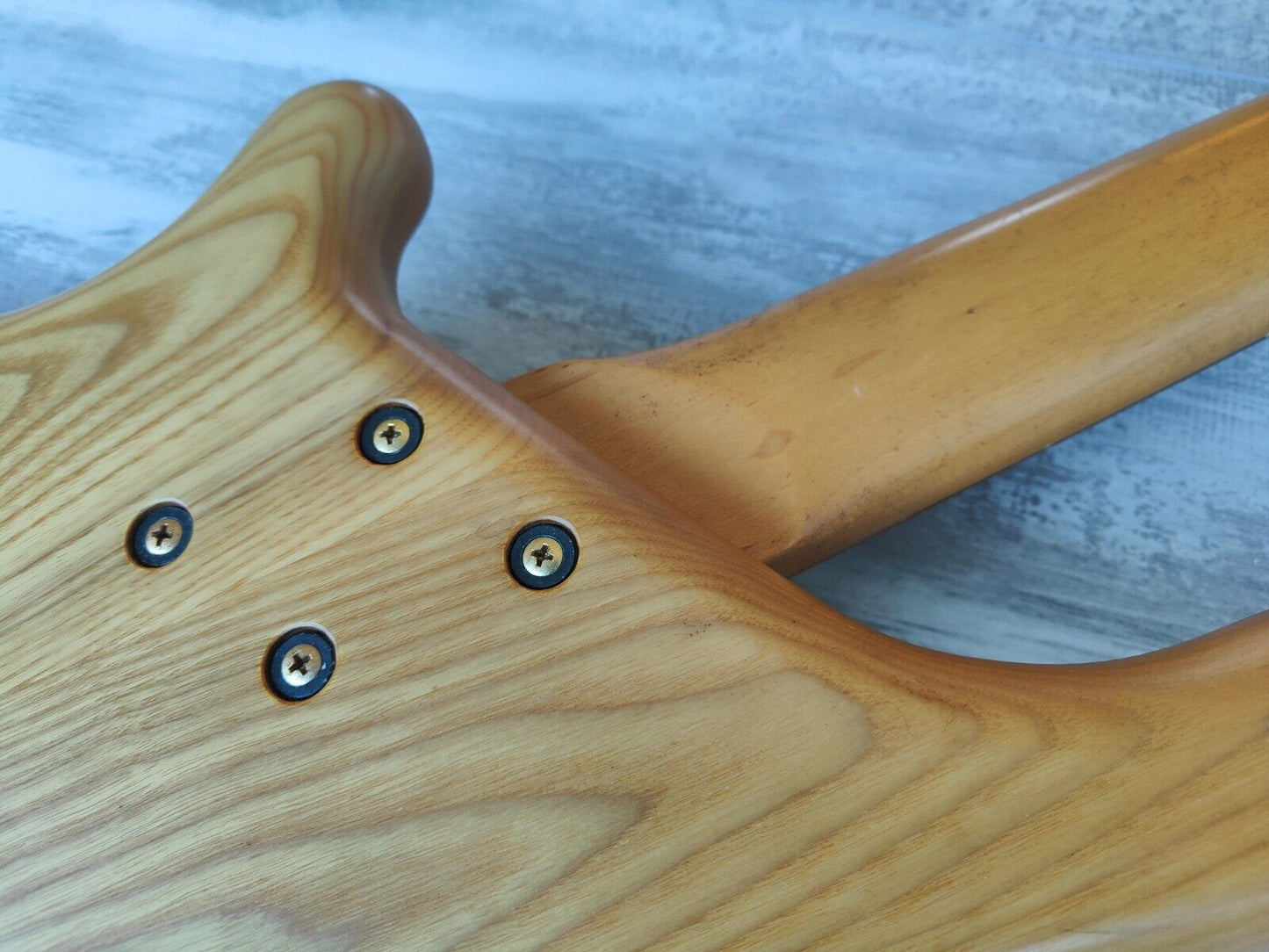 1989 Rockoon Japan (by Kawai) RB-855S Fretless 5-String Bass (Natural)