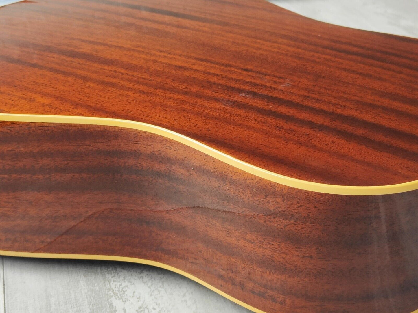 1980 Burny Japan BJ-100 Vintage Acoustic Guitar (Brown Sunburst)