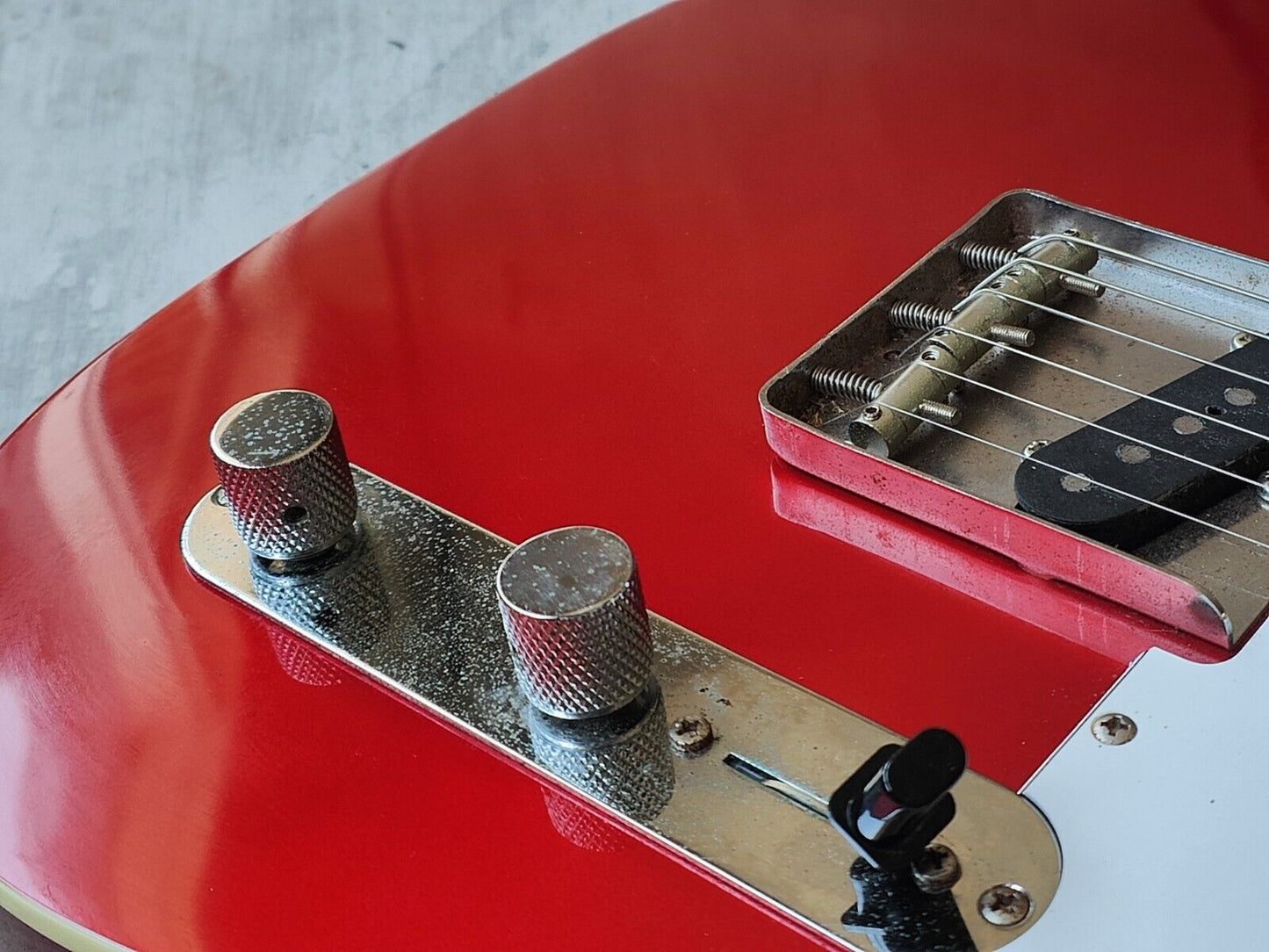 2003 Fernandes Japan TE-1 '62 Reissue Bound Telecaster (Candy Apple Red)