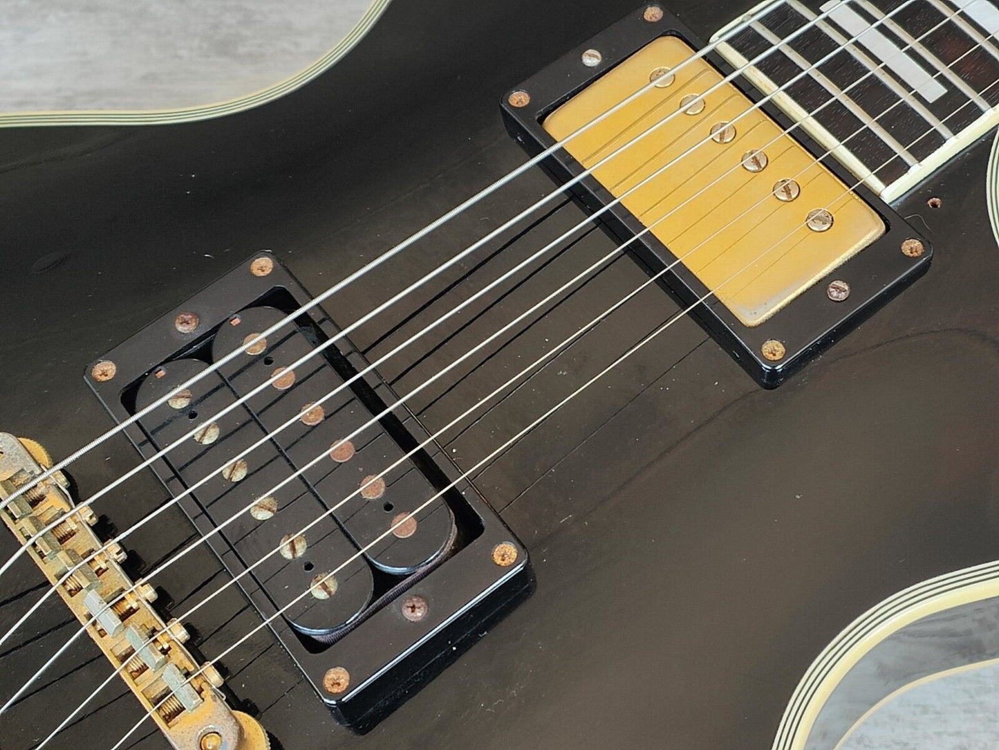 1988 Burny Japan RLC-60 Les Paul Custom (Black)