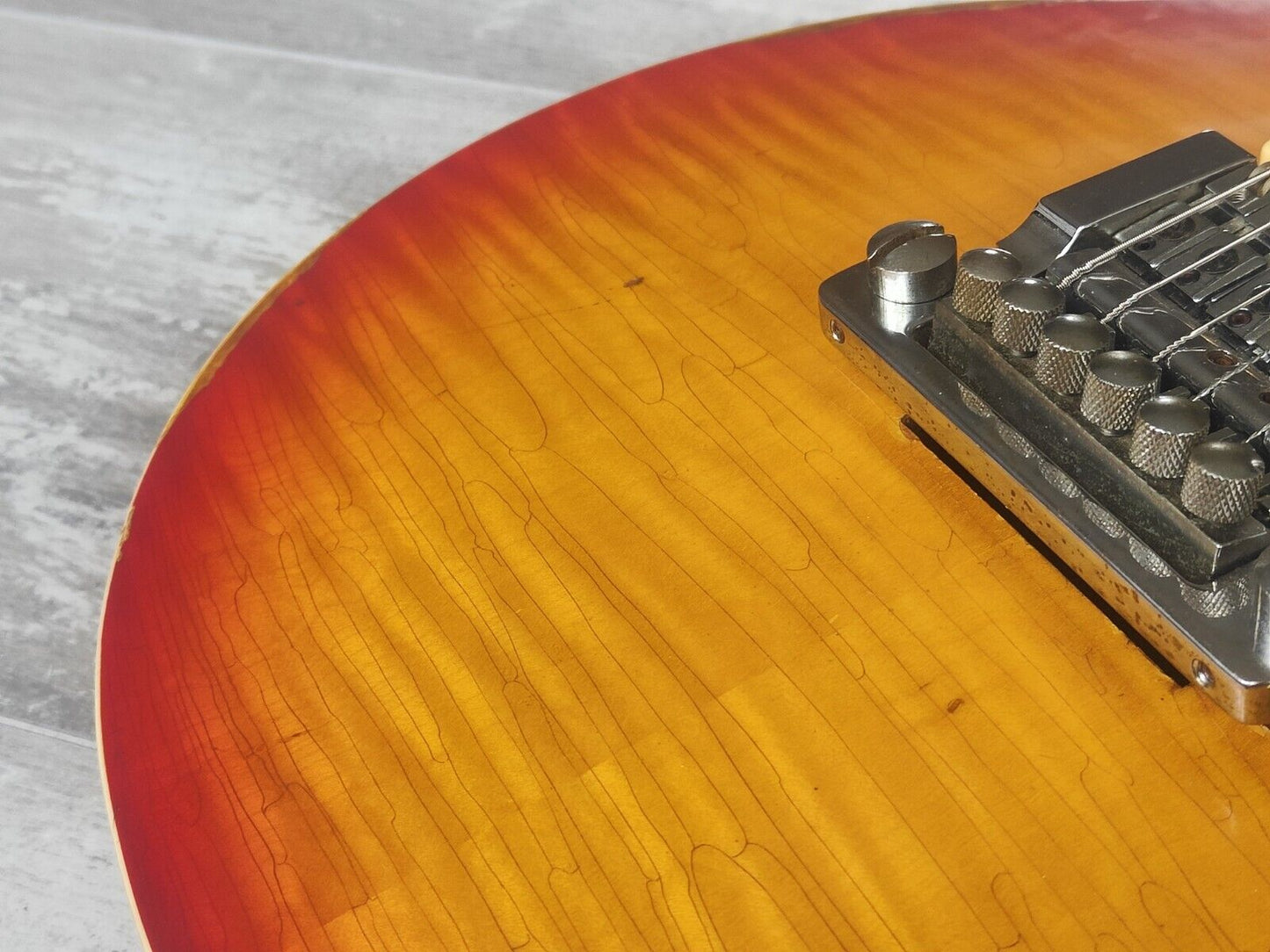 1980 Greco Japan EG-500 Les Paul Standard (Nitro Relic Cherry Sunburst Refinish)