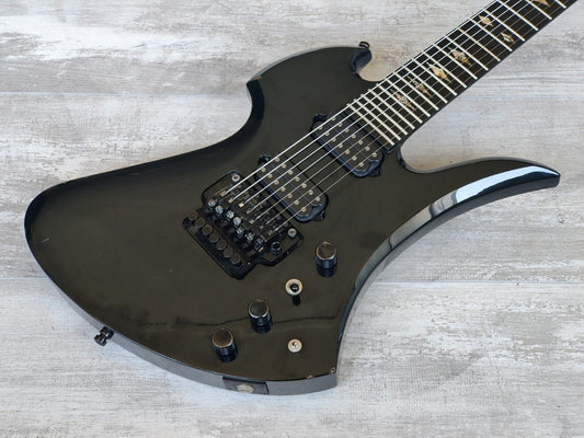 2001 B.C Rich USA 7-String Neckthrough Mockingbird (Black)