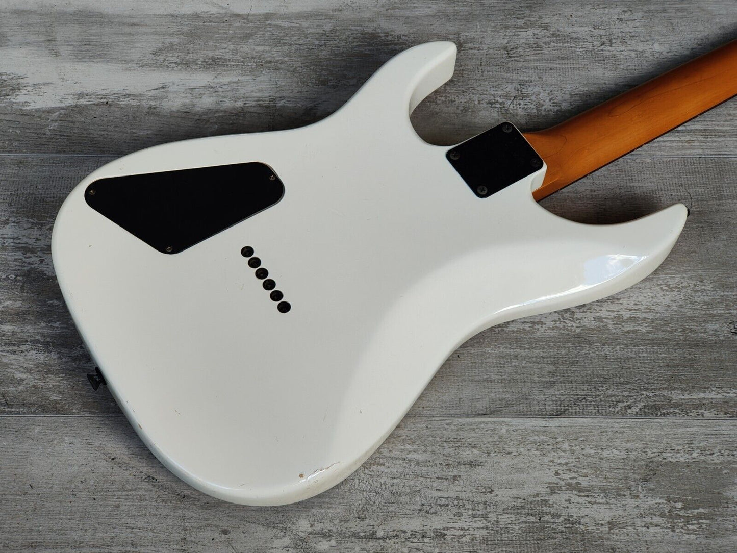 1990's Fernandes Japan STJ-80BT Buck Tick Tele/Strat w/Active Pickups (White)