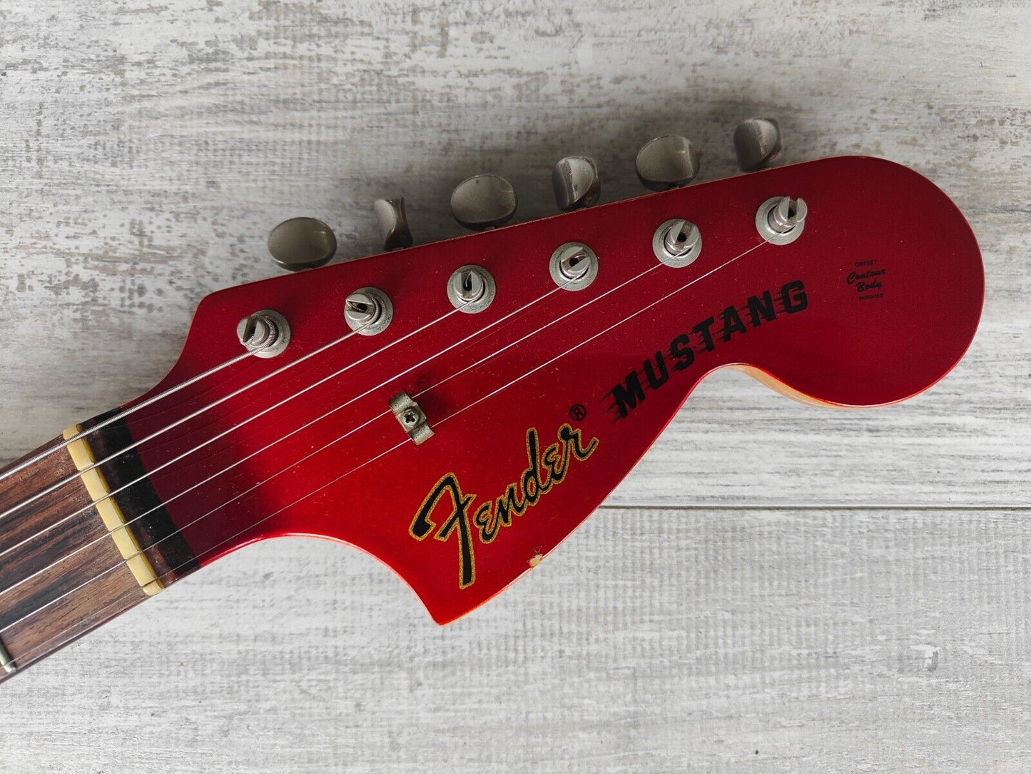 2010 Fender Japan MG69/MH '69 Reissue Mustang w/Matching Headstock (Candy Red)