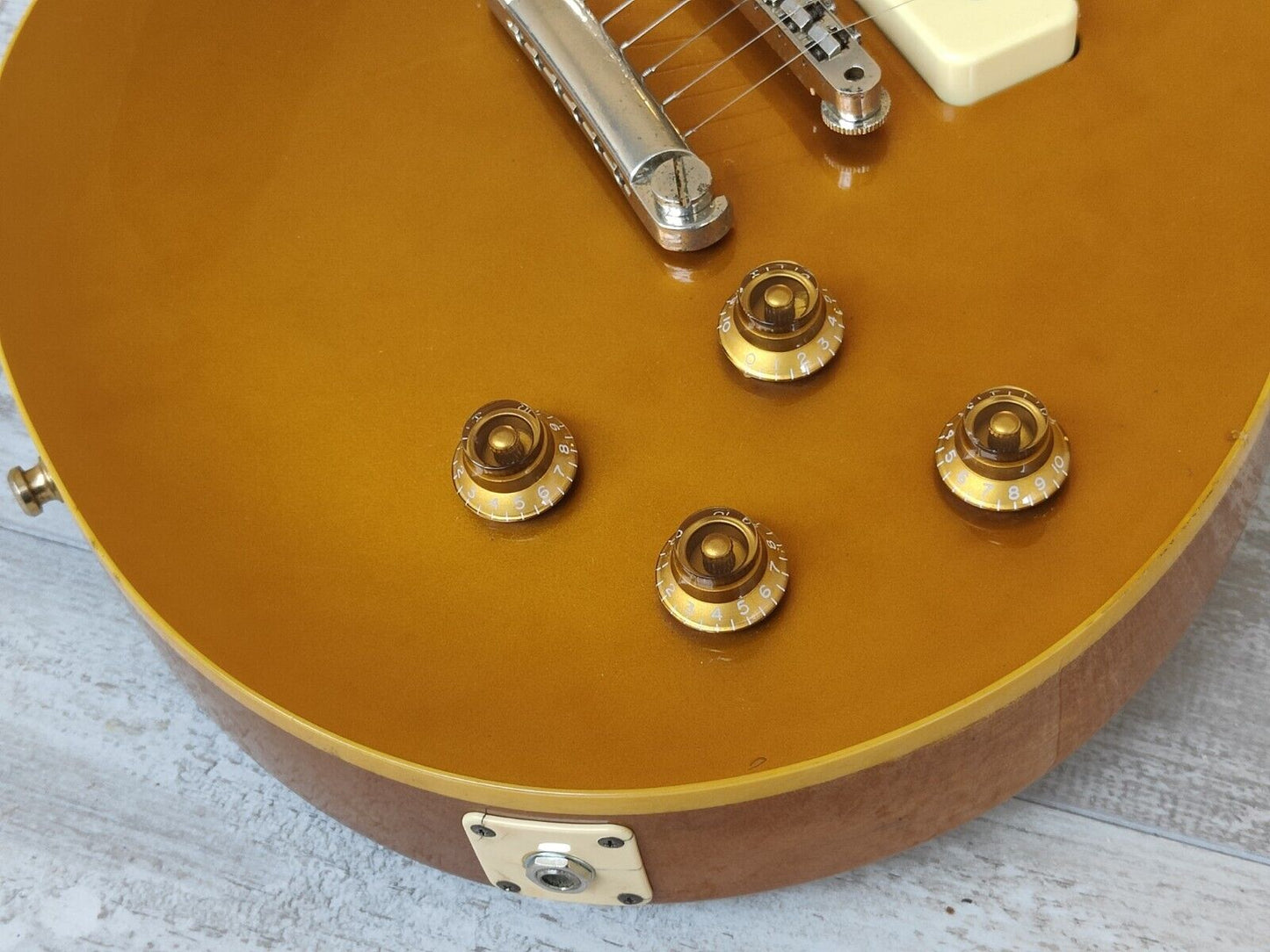 2000's Edwards Japan (by ESP) E-LP-125SD/P Goldtop Les Paul w/P90's