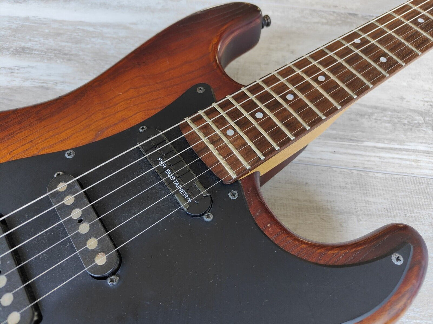 1992 Fernandes Japan FST-95S Superstrat w/Sustainer (Violin Sunburst)