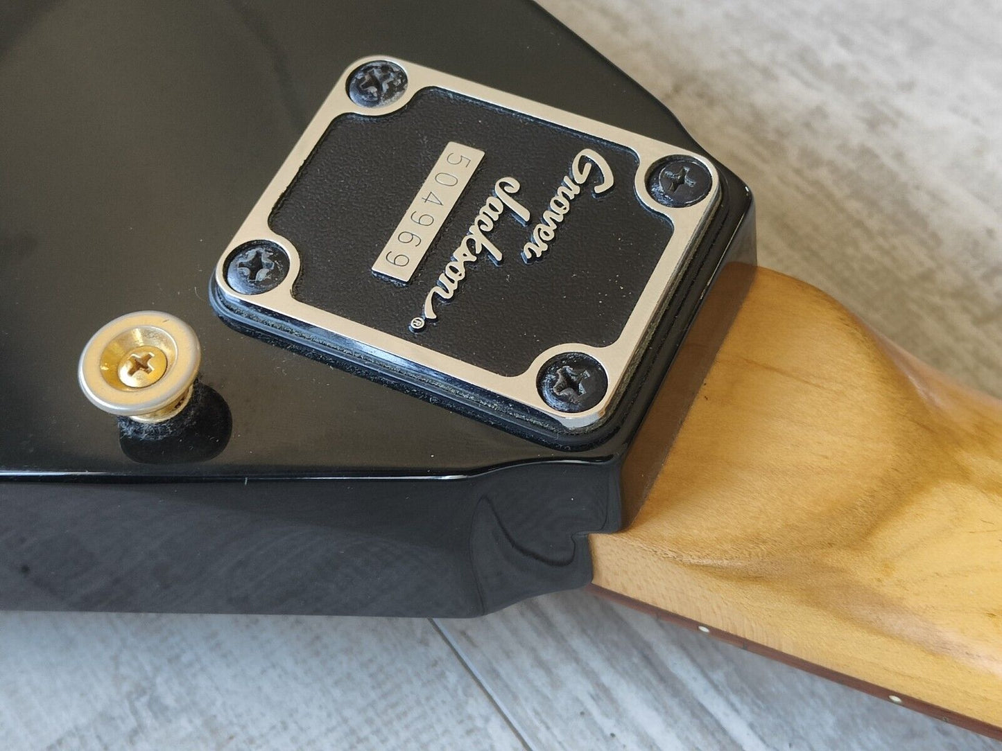 1990’s Grover Jackson Japan Rhoads Flying V Electric Guitar (Quilt Turqoise)