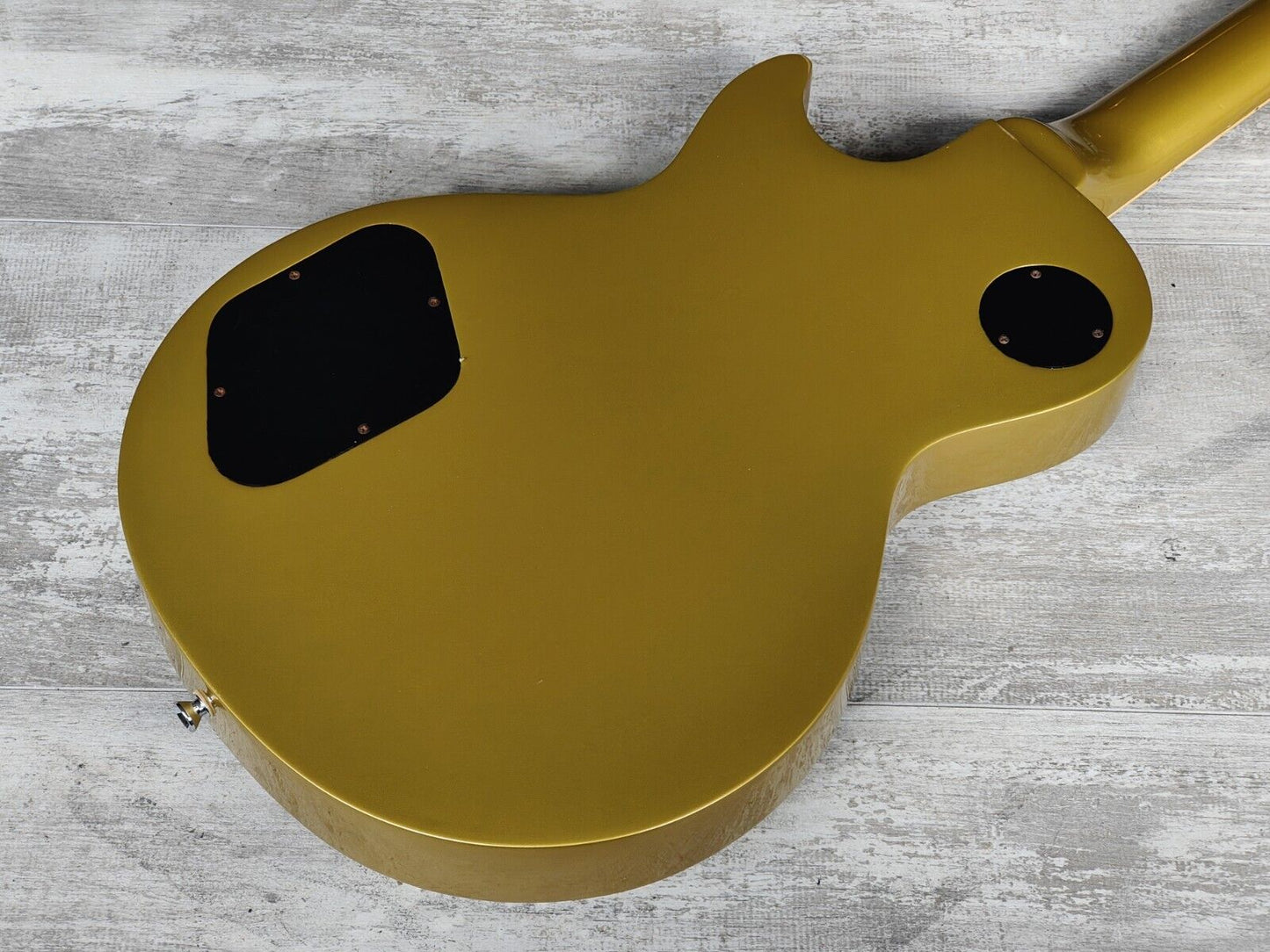 1978 Aria Pro II Japan LP-600R "Black Beauty" Les Paul Custom (Refinished Gold)