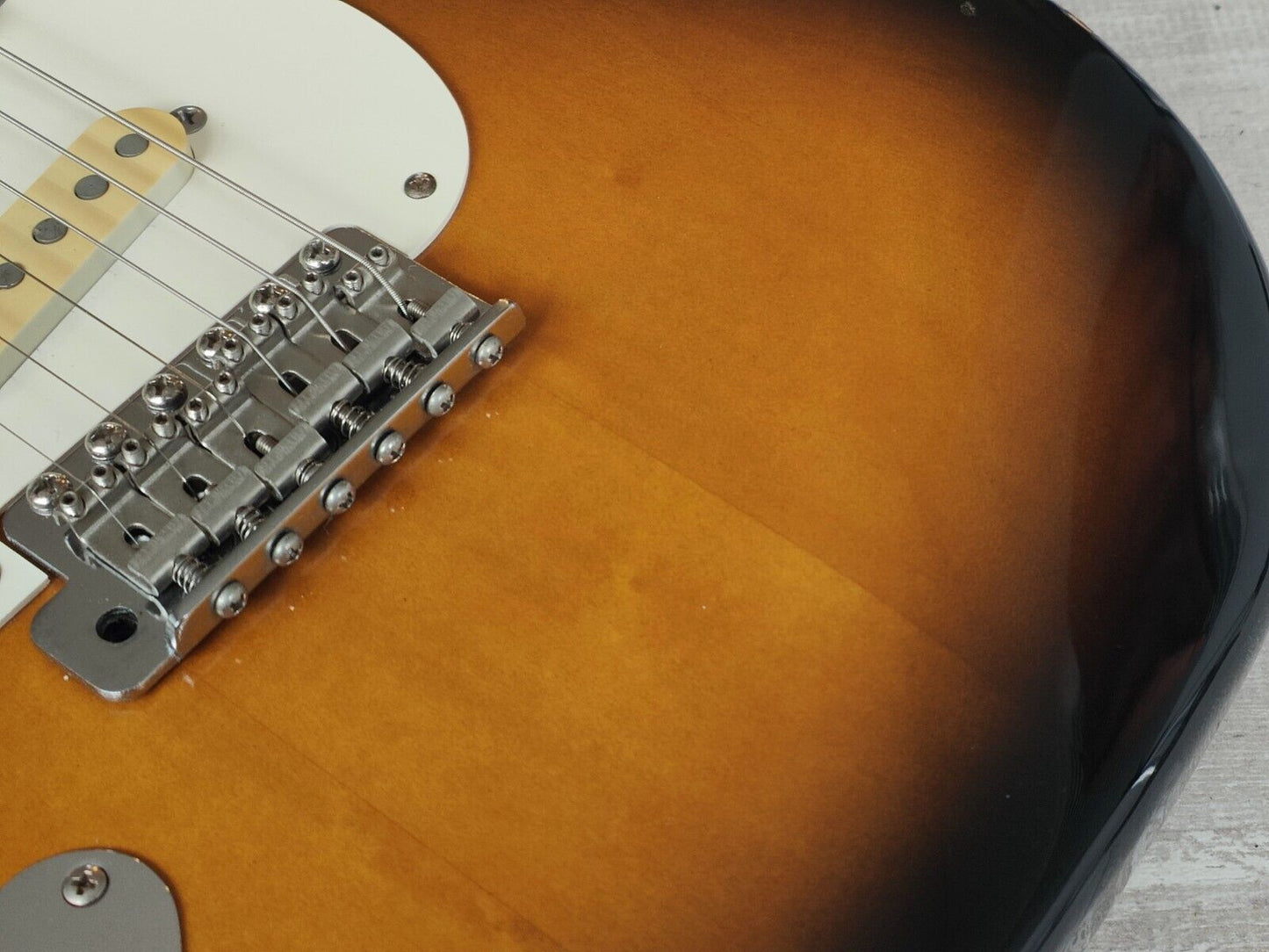 1995 Fender Japan ST57-65L LH Left Handed '57 Reissue Stratocaster (Sunburst)