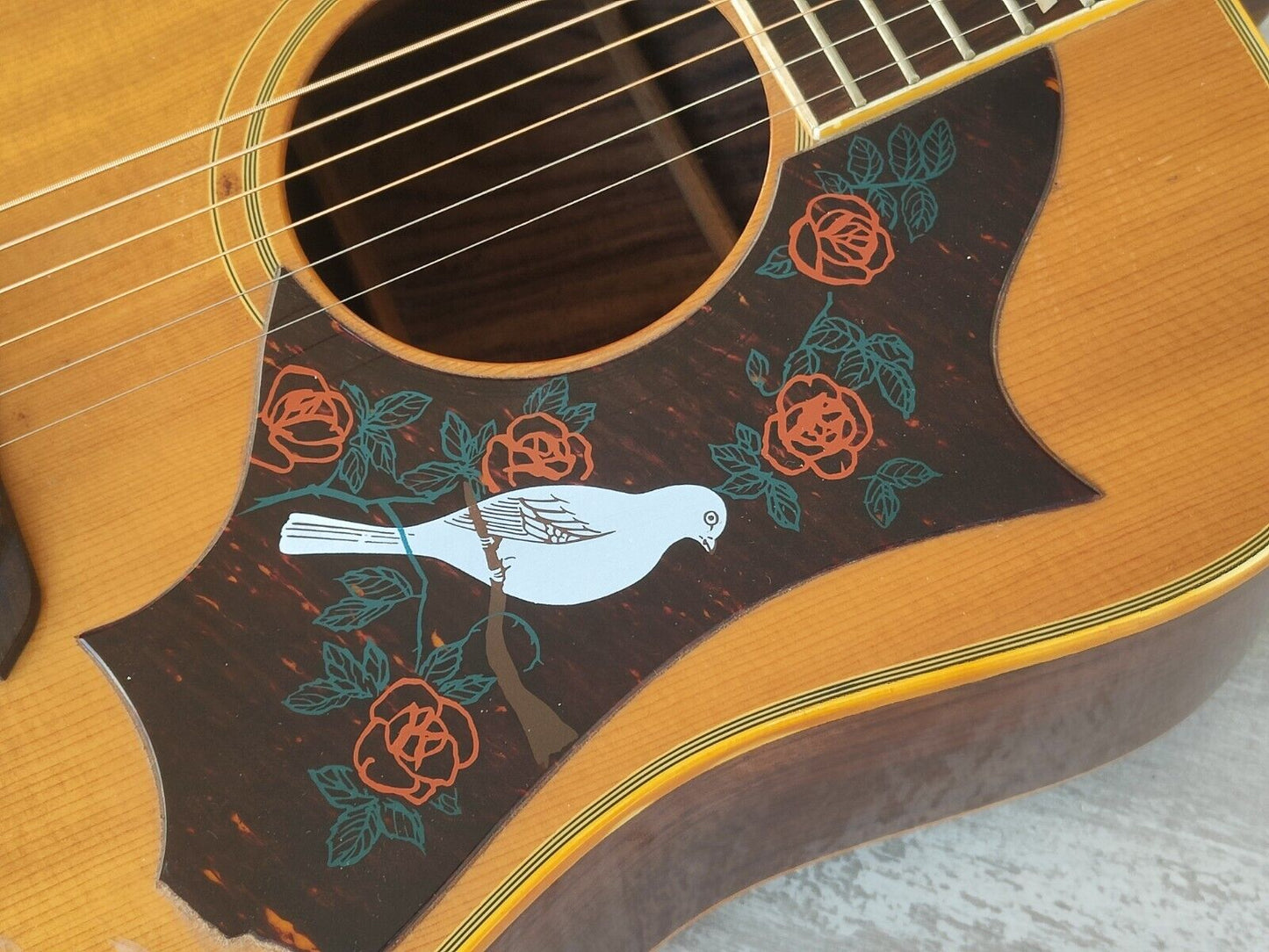 1980 Morris WD-35 Dove Japanese Vintage Acoustic Guitar (Natural)