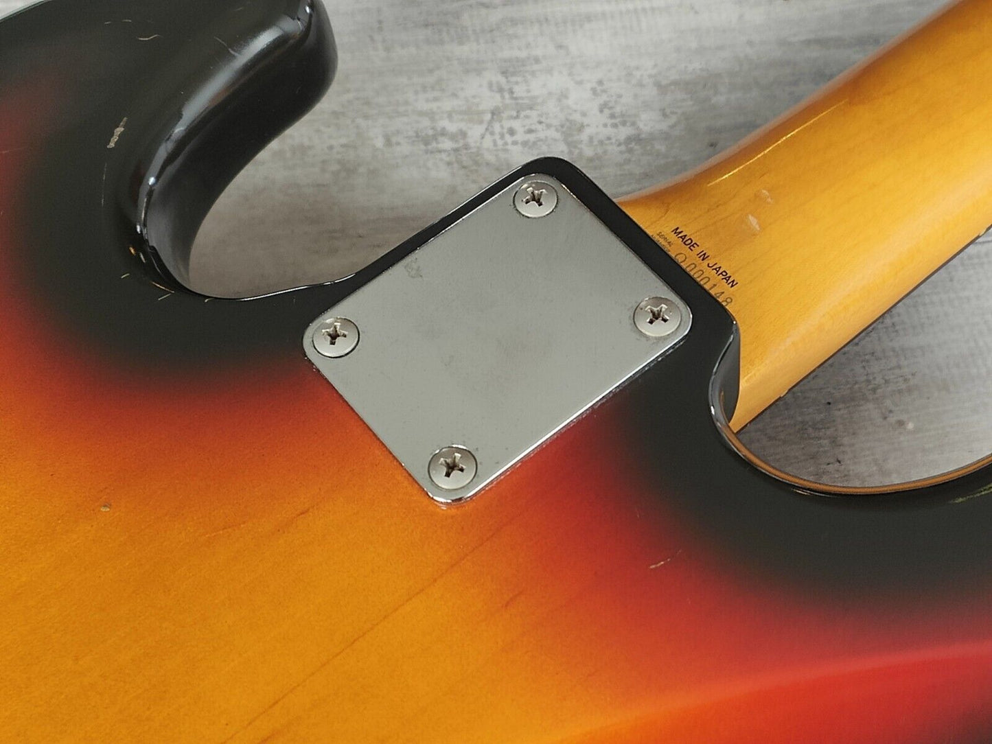 1993 Fender Japan (by Fujigen) JB62-58 '62 Reissue Jazz Bass (Sunburst)