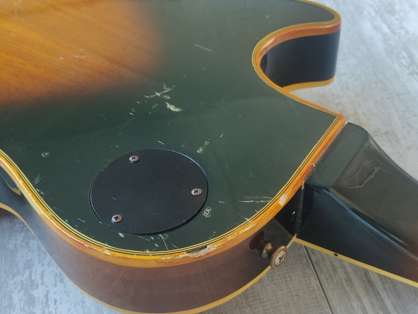 1976 Aria Pro II Japan Les Paul Custom (Transparent Red Top Refinish)