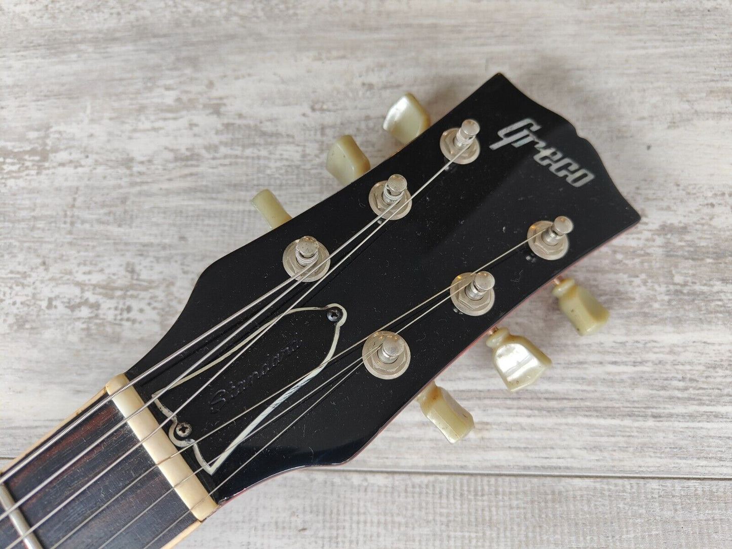 1976 Greco Japan EG-700 Les Paul Standard (Refinished Transparent Red)