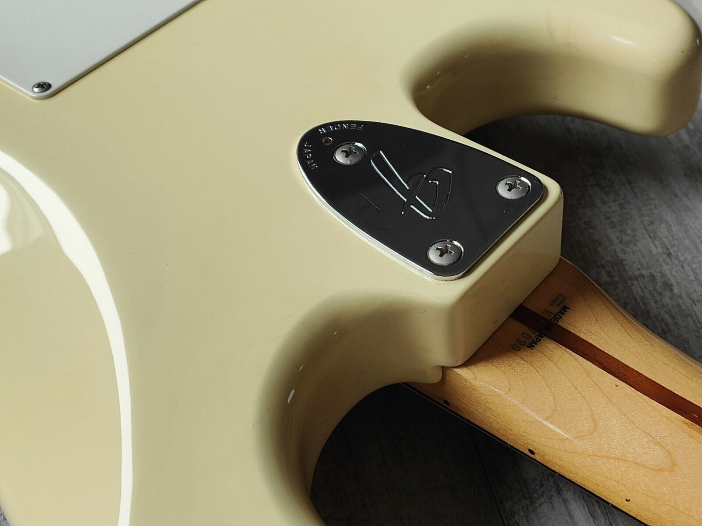 1986 Fender Japan ST72-65 '72 Reissue Blackmore Scalloped Stratocaster (White)