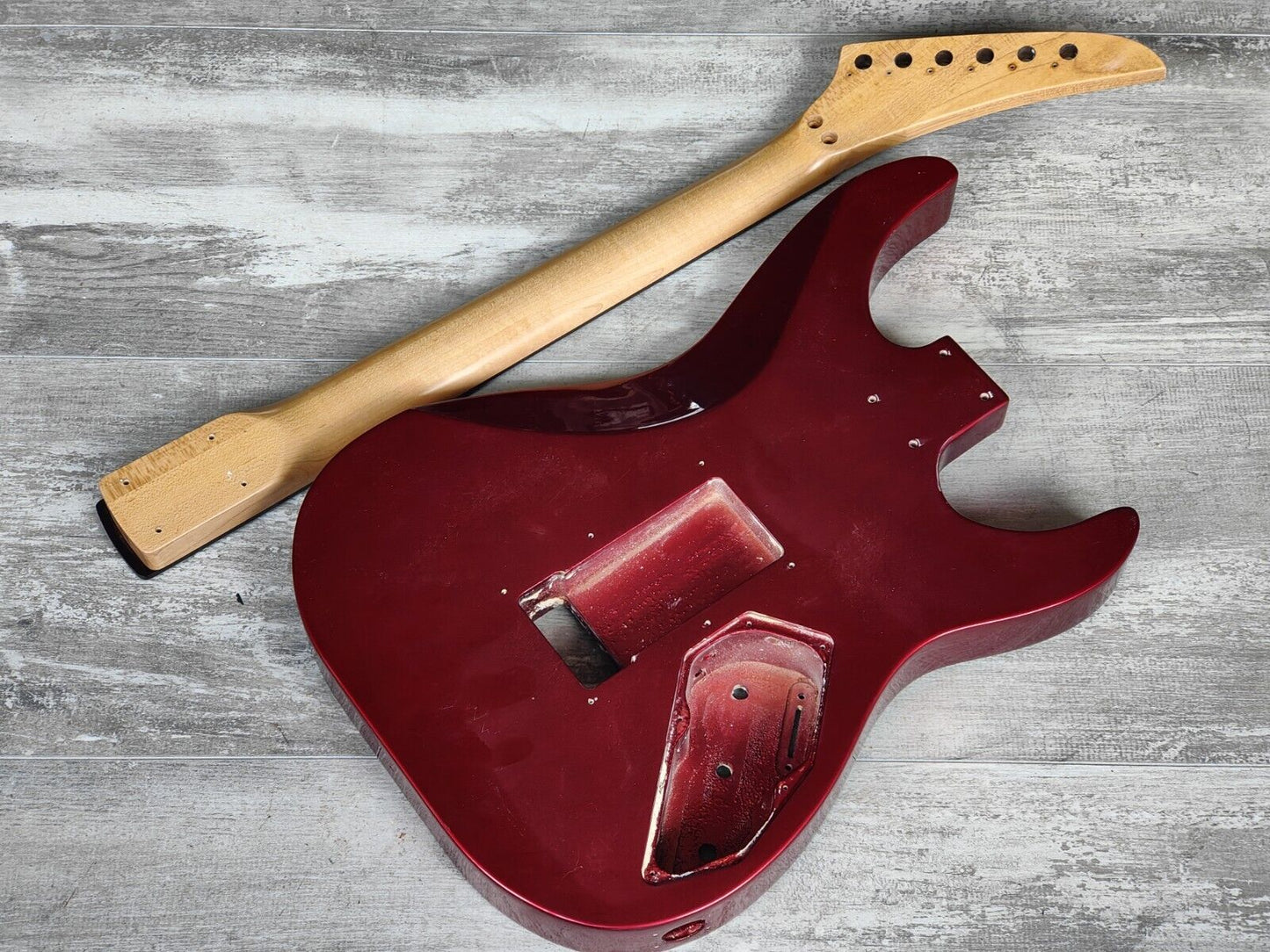 1990's Kramer Japan (by Tokai) LH Left Handed NOS Stratocaster Body/Neck (Red)