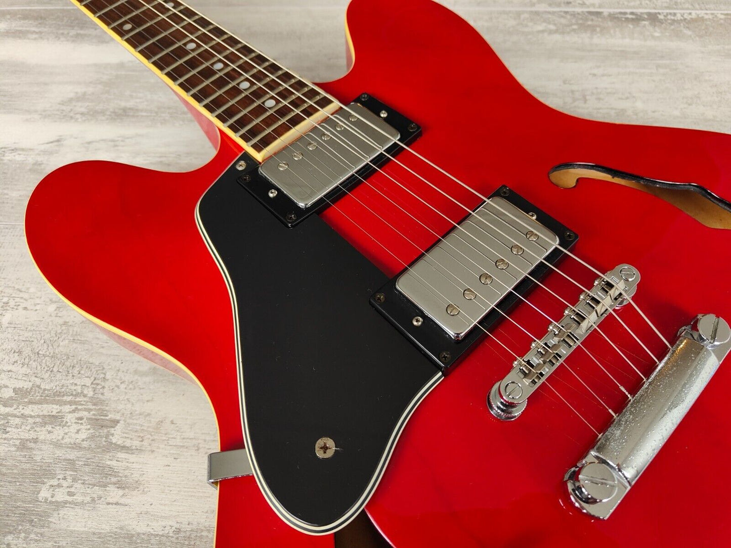 Tokai ES-78L Semi Hollowbody 335 LH Left Handed Electric Guitar (Red)