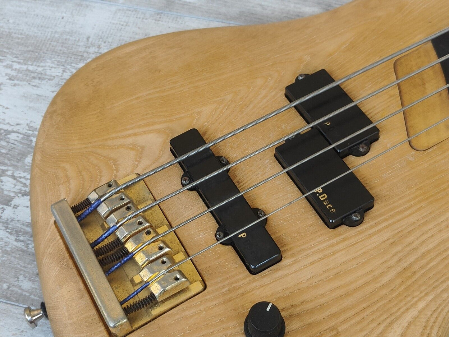 1990 Greco Japan PXB-80 Phoenix (Warwick-ish) Defretted/Fretless Bass (Natural)