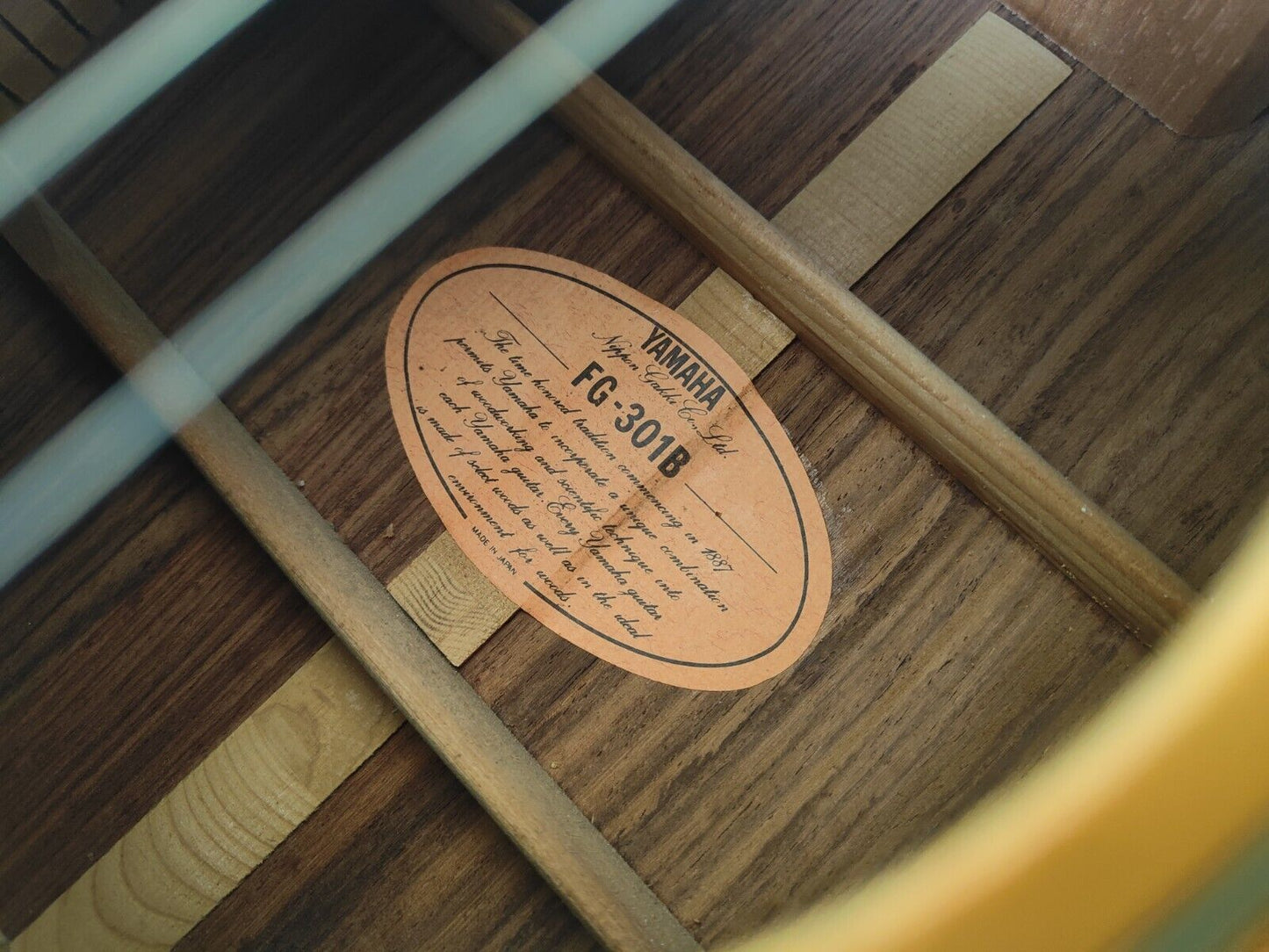 1970's Yamaha FG-301B Japanese Vintage Acoustic Dreadnought Guitar (Natural)