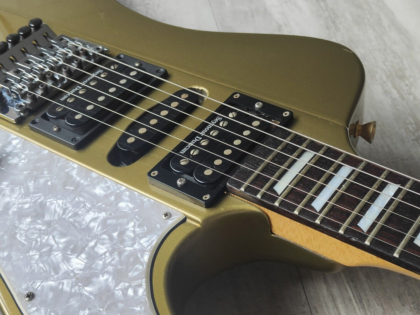 2001 Edwards (by ESP Japan) E-LH-100FB Firebird (Faded Shoreline Gold)