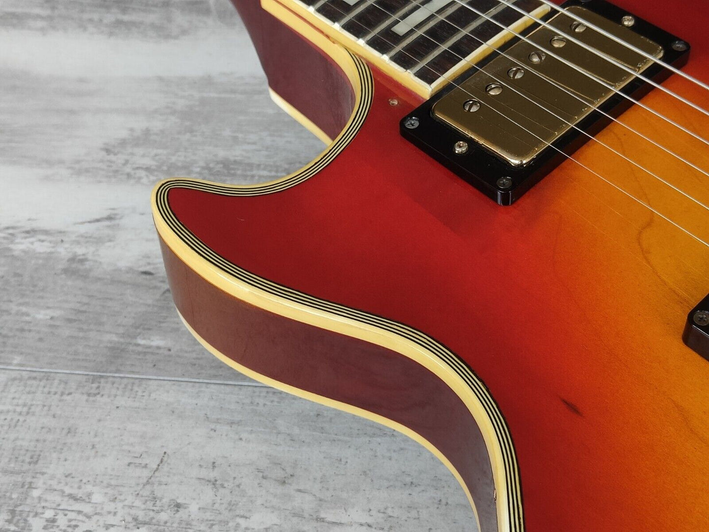 1983 Greco Japan EGC68-50 LH Left Handed Les Paul Custom (Cherry Sunburst)