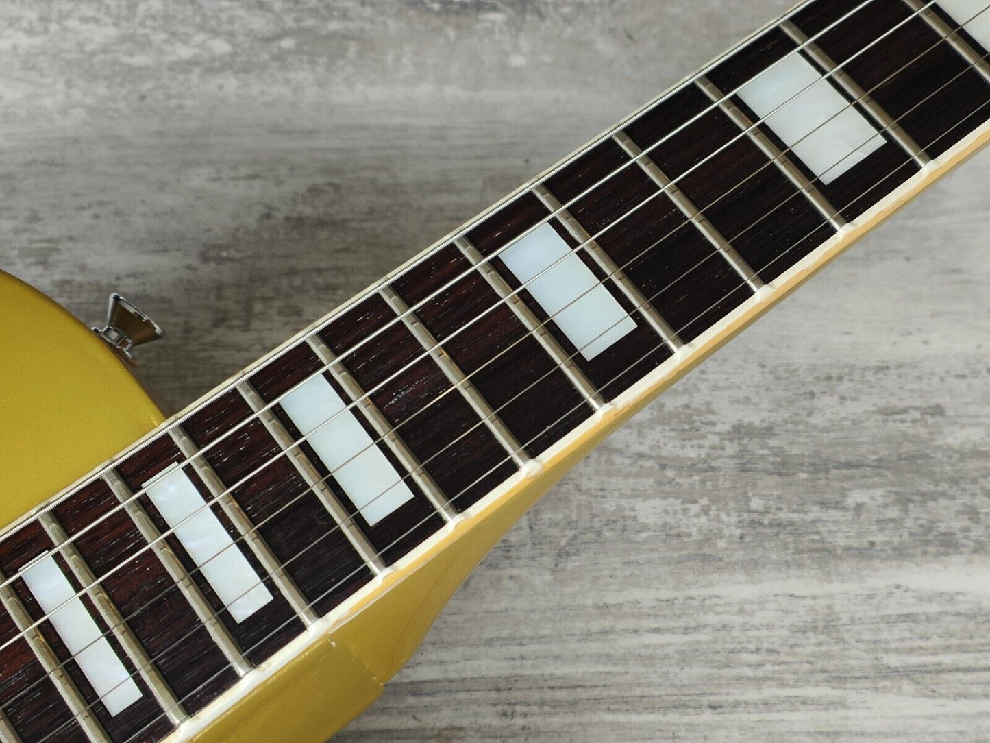 1978 Aria Pro II Japan LP-600R "Black Beauty" Les Paul Custom (Refinished Gold)