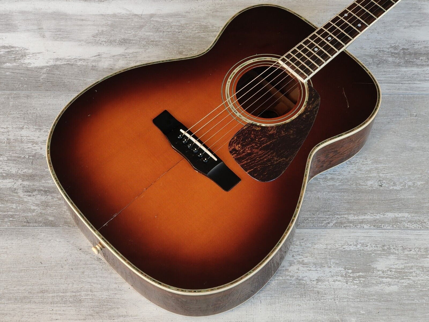 1980's Morris MF-601 Japanese Vintage Acoustic Guitar (Brown Sunburst)