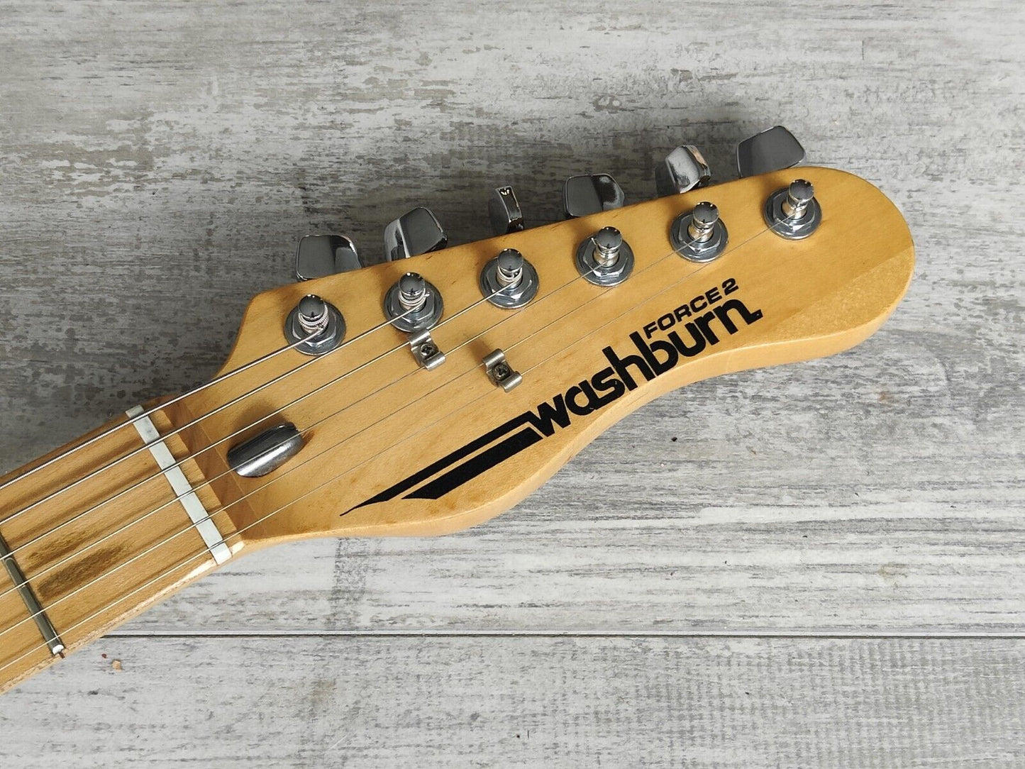 1984 Washburn Japan Force 2 Double Cutaway (Black)